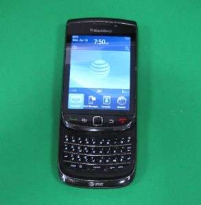 Used BLACK Blackberry TORCH 9800 GSM Cell Phone UNLOCKED GSM AT&T T 