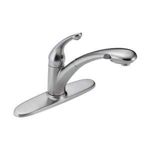 Delta Faucet 470ARDST Signature Diamond Pull Out Spray Kitchen Faucet 