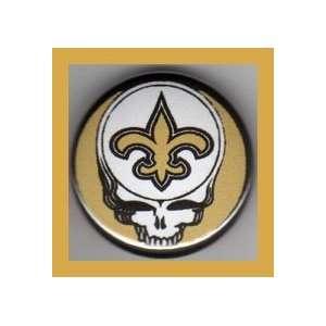    New Orleans Saints Grateful Dead 1 Inch Magnet 