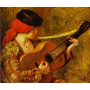    Auguste Renoir   24 x 20 inches   Young Spanish Woman with a Guitar