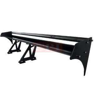 All All All 002 Style Double Deck Spoiler Black Universal fit for flat 