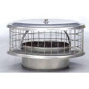  Chimney Cap   Weather Guard Round Cap 5   Stainless Steel 