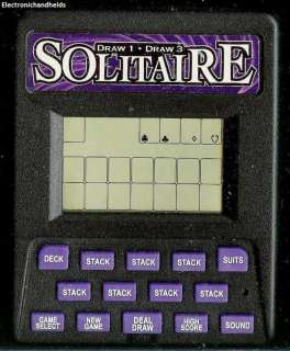 RECZONE DRAW SOLITAIRE ELECTRONIC HANDHELD TRAVEL GAME  