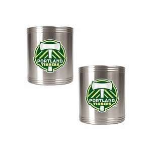 Portland Timbers MLS 2Pc Stainless Steel Can Holder Set 