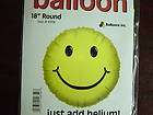 18 Yellow Smile Face Mylar Balloon Lo​w Shipping