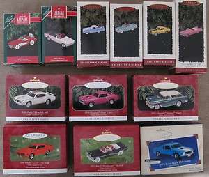 Hallmark Keepsake Ornaments Collectors Series Classic American Cars 