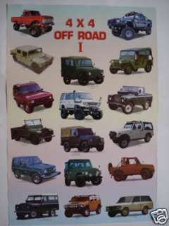 JEEP OFF ROAD I POSTER   LAND CRUISER & ROVER, HUMMER  
