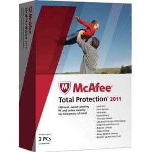 MCAFEE TOTAL PROTECTION 2011 (FREE UPGRADE TO 2012) 3 USER 1 YEAR 