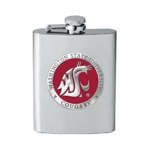 Washington State University Cougars Stainless Steel Flask  