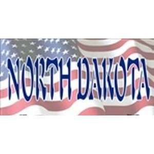  American Flag (North Dakota) License Plate Plates Tags Tag 