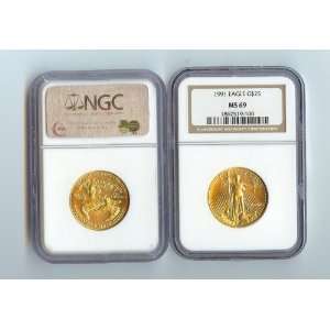  1991 $25 Gold American Eagle MS69 