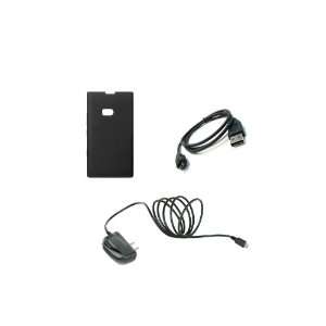  Nokia Lumia 900 (AT&T) Premium Combo Pack   Black Silicone 