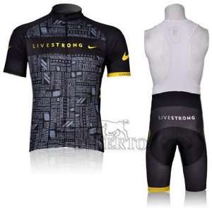  2012 Style LIVESTRONG cycling jersey Set short sleeved 