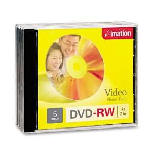  imation Products   imation   DVD RW Discs, 4.7GB, 4x, w 