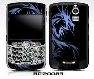 Blackberry Curve Skin 8330 8350i   BLUE TRIBAL DRAGON  