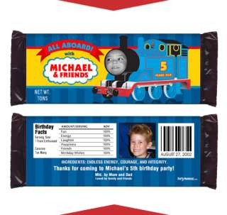 THOMAS THE TANK Birthday Party Favors CANDY WRAPPERS  