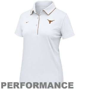  Nike Texas Longhorns White Ladies Dri FIT Classic Polo 