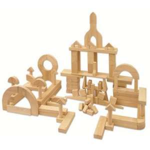  Hardwood Unit Building Blocks Set   118 Pieces Toys 