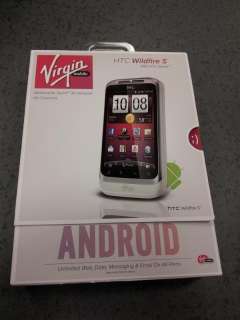 Virgin Mobile HTC Wildfire S White Android Phone NEW SEALED Prepaid 