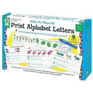  Publishing Write On/Wipe Off Print Alphabet Letters Toys & Games