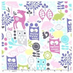  Forest Life Orchid Lavender Fabric One Yard (0.9m) CX4935 