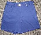 NEW AVENUE BLUES JEANSWEAR Womens Blue Denim Shorts With Belt Size 14