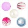 Acrylic 3D illusion Miracle round beads 18 Colours 5 sizes FREE 