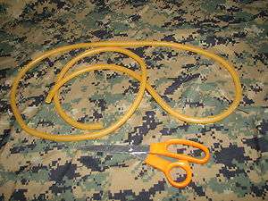 surgical tubing OD 3/8 large sling shot rubber 5 ft piece military 