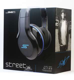 SMS Audio STREET by 50 Over Ear Wired Headphones BLACK 50 Cent NEW 