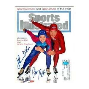 Bonnie Blair & Johan Olav Koss autographed Sports Illustrated Magazine 