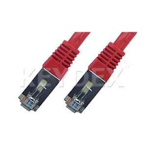 CAT6 Augmented STP Patch Ethernet LAN Cable 3ft Red  