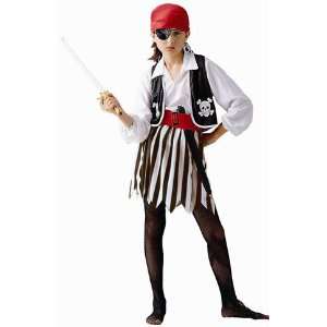   Pirate Girl Halloween Costume (Size Medium 8 10) Toys & Games