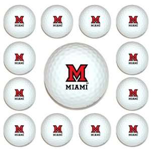  Miami (Ohio) RedHawks Team Logo Golf Ball Dozen Pack 