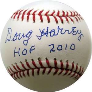 Doug Harvey Autographed Baseball   with HOF Inscription 