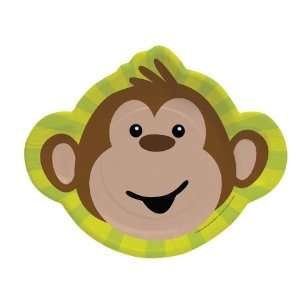  Monkey Themed Paper Dinner Plates Toys & Games