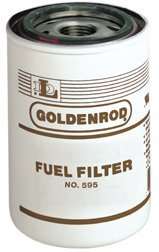 56608 (595 5) Diesel/Gas 10 Micron spin on Fuel Filter (Goldenrod 