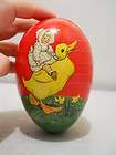 Old GERMAN Easter Egg Candy Container  ROSE Flowers