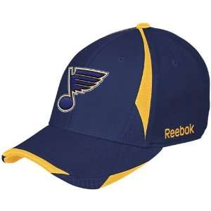 Reebok St. Louis Blues Navy Blue Player 2nd Season Flex Fit Hat 