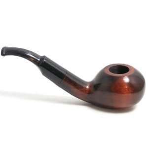 Smoke Pipe   Chochla No 48   Pear Wood Root   Brown Wood Finish   Hand 