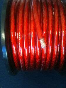25 ft 4 Gauge Red Car Audio Power Ground Wire Cable AWG  