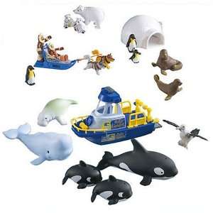  Animal Planet Polar Play Set with Igloo and Rescue Boat 