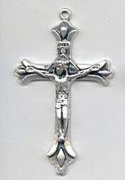 Lot 24 Crucifixes Centers Rosary Italian Rosaries Parts Supplies 