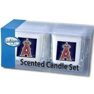  Los Angeles Angels 2 pack of 2x2 Candle Sets   MLB 
