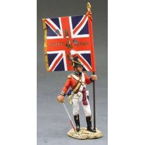    Coldstream Guards Officer with Kings Colour 
