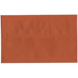  #10 (4 1/8 x 9 1/2) Dark Orange Paper Invitation Envelope 