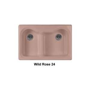  DROP IN DOUBLE BOWL KITCHEN SINK   5 HOLE 69 5 24