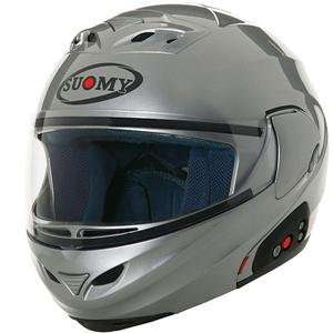  Suomy D20 Modular Helmet   Medium/Silver Automotive