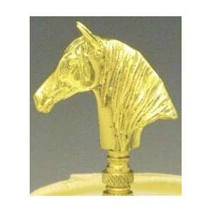 Mayer Mill Brass horse head lamp finial  