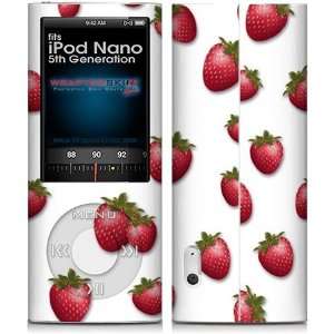  iPod Nano 5G Skin Strawberries on White Skin and Screen 