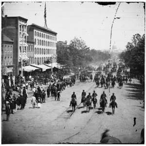 Washington, D.C. Another artillery unit passing on Pennsylvania Avenue 